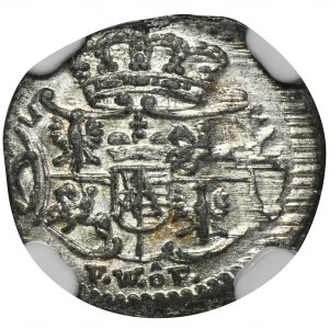 August III Sas, Halerz Dresden 1747 FWôF - NGC MS63