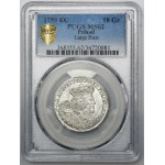 August III Sas, Ort Leipzig 1755 EC - PCGS MS62 - große Büste