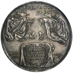 Augustus II the Strong, Thaler Dresden 1711 - NGC AU58