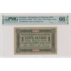 Kaunas, 1 Mark 1918 - F - PMG 66 EPQ