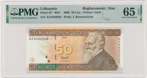 Lithuania, 50 Litu 2003 - PMG 65 EPQ