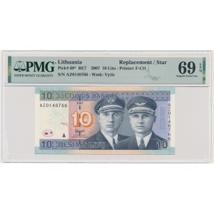 Lithuania, 10 Litu 2007 - PMG 69 EPQ