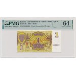 Lettland, 1 Rubel 1992 - MODELL - PMG 64