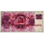 Lettland, 20 Rubel 1992 - MODELL - PMG 64