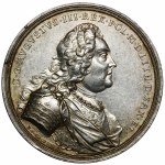 August III. Sachsen, Groscourt Krönungsmedaille 1734 - RARE