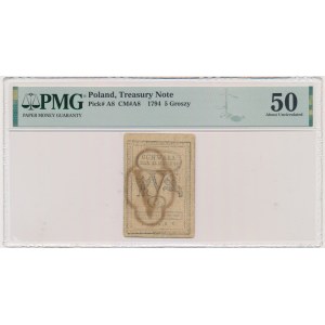 5 Pfennige 1794 - PMG 50