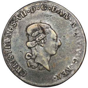 Dania, Schleswig-Holstein, Christian VII, 1/3 Speciedaler Altona 1788 B