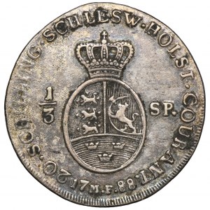 Denmark, Schleswig-Holstein, Christian VII, 1/3 Speciedaler Altona 1788 B