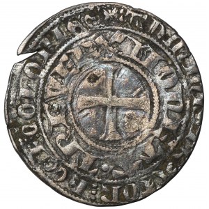 Niemcy, Trewir, Kuno von Falkenstein jako Administrator Köln, Grosz turoński Trewir bez daty (1370-71)