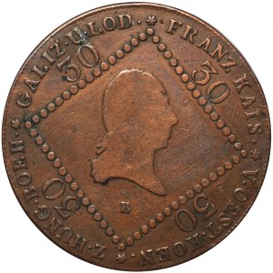 Austria, Franz II, 30 Kreuzer Kremnitz 1807 B