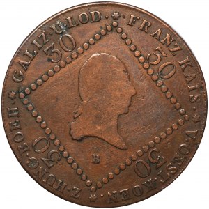 Austria, Franciszek II, 30 Krajcarów Kremnica 1807 B
