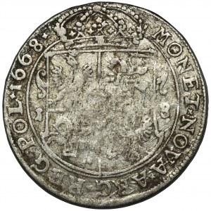 John II Casimir, 1/4 Thaler Bromberg 1668 TLB