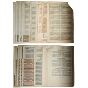 Set of Austrian loan bonds (18 pieces).