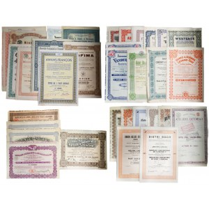 Set of foreign securities (33 pieces).