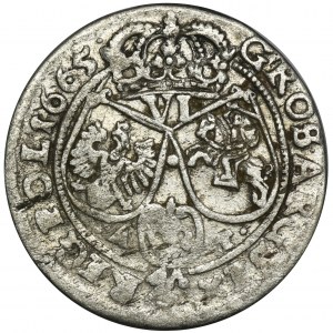 John II Casimir, 6 Groschen Bromberg 1665 AT