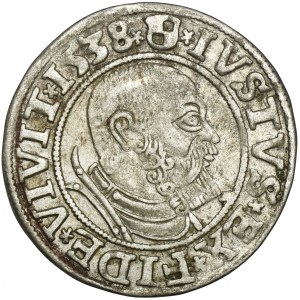 Ducal Prussia, Albert Hohenzollern, Groschen Königsberg 1538 - PRVSS
