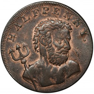 England, Middlesex, Fowler's London, 1/2 Penny Token 1794