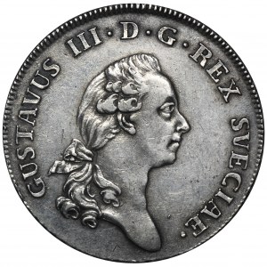 Szwecja, Gustaw III, 1/3 Talara (riksdaler) Sztokholm 1776