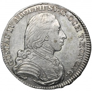 Sweden, Gustav IV Adolf,, 1/6 Riksdaler Stockholm 1806