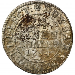 August III Sas, 1/24 Taler (Pfennig) Dresden 1754 FWôF