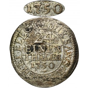 Augustus III of Poland, 1/24 Thaler Dresden 1750 FWôF