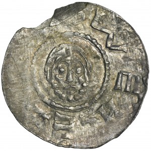 Bohemia, Bretislav II, Denarius - pearl border