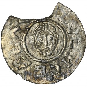 Bohemia, Bretislav II, Denarius - pearl border