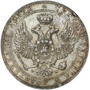 3/4 Rubel = 5 Zloty Warschau 1840 MW - ROTH, 7 Federn im Schwanz des Adlers