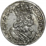 John II Casimir, 6 Groschen Krakau 1661 AT - RARE