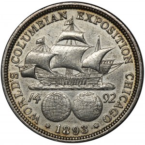 USA, 1/2 Dollar Philadelphia 1893 - Kolumbianische Ausstellung in Chicago