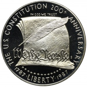 USA, 1 San Francisco Dollar 1987 S - 200. Jahrestag der Verfassung