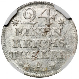 Deutschland, Königreich Preußen, Friedrich II, 1/24 Taler Berlin 1753 A - NGC MS62