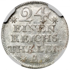 Niemcy, Królestwo Prus, Fryderyk II, 1/24 Talara Berlin 1753 A - NGC MS62