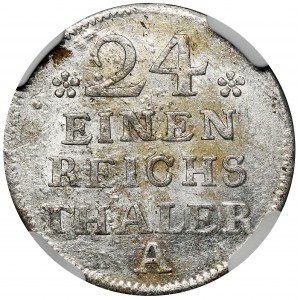 Deutschland, Königreich Preußen, Friedrich II, 1/24 Taler Berlin 1752 A - NGC MS61