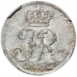 Niemcy, Królestwo Prus, Fryderyk II, 1/24 Talara Berlin 1752 A - NGC MS61