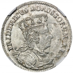 Deutschland, Königreich Preußen, Friedrich II, Sechster von Kleve 1757 C - NGC MS63