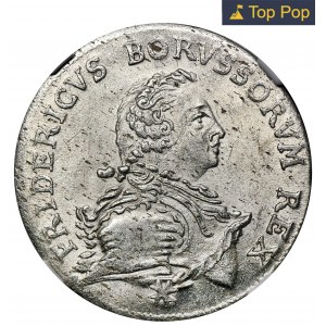 Niemcy, Królestwo Prus, Fryderyk II, 1/24 Talara Berlin 1752 A - NGC MS64