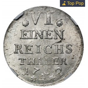 Deutschland, Königreich Preußen, Friedrich II, 1/24 Taler Berlin 1752 A - NGC MS64