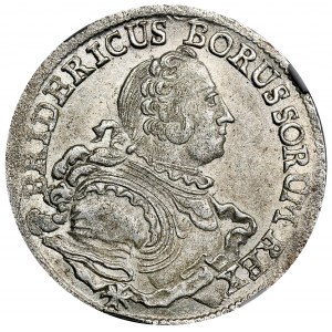 Śląsk, Panowanie pruskie, Fryderyk II, Ort Wrocław 1754 B - NGC MS62