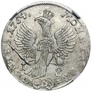 Silesia, Prussian rule, Friedrich II, 1/4 Thaler Breslau 1754 B - NGC MS62