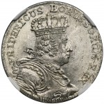 Silesia, Prussian rule, Friedrich II, 6 Groschen Breslau 1757 B - NGC MS64