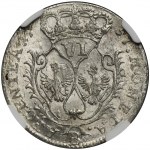 Silesia, Prussian rule, Friedrich II, 6 Groschen Breslau 1757 B - NGC MS64