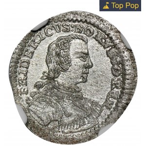 Śląsk, Panowanie pruskie, Fryderyk II, 2 Greszele Wrocław 1751 B - NGC MS64