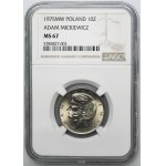 10 złotych 1975 Adam Mickiewicz - NGC MS67