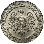 PRÓBA, 10 złotych 1964 Kazimierz Wielki - NGC MS65 - bez napisu PRÓBA