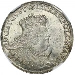 Augustus III of Poland, 1/4 Thaler Leipzig 1756 EC - NGC MS62 - RARE