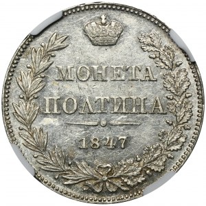 Poltina Warschau 1847 MW - NGC MS61