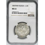 Poltina Warsaw 1847 MW - NGC MS61