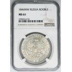 Rubel Warszawa 1846 MW - NGC MS61