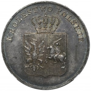 Powstanie Listopadowe, 5 złotych Warszawa 1831 KG - NGC MS62